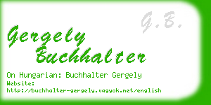 gergely buchhalter business card